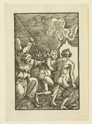 Adam und Eva aus dem Paradies vertrieben